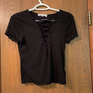 Urban Outfitters Lace Up Top